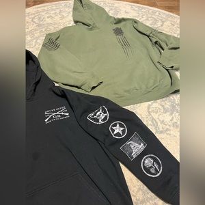 Two Grunt Style Hoodies size Large